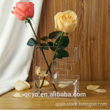 christmas decoration! new acrylic product transparent fancy acrylic vase QCY-V22